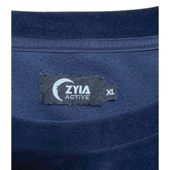 Zyia Active Men Navy Blue Athletic Performance‎ T Shirt Size XL - Picture 5 of 7